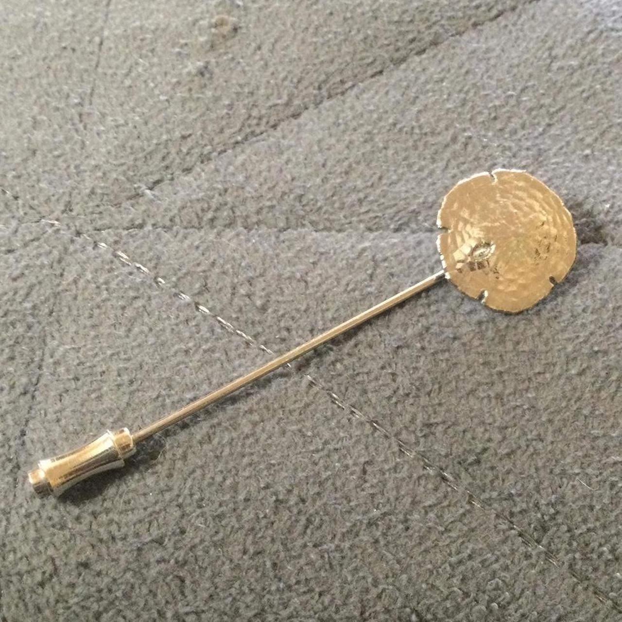 Silver Sand Dollar Brooch Pin